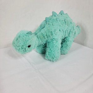 The Manhattan Toy Co. Dinosaur Plush  14 Inches Green  Needs Some Cleaning 2016